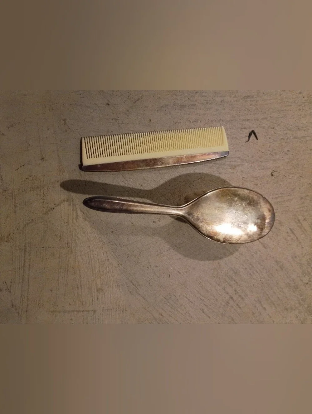 Vintage Child's Brush + Comb Set